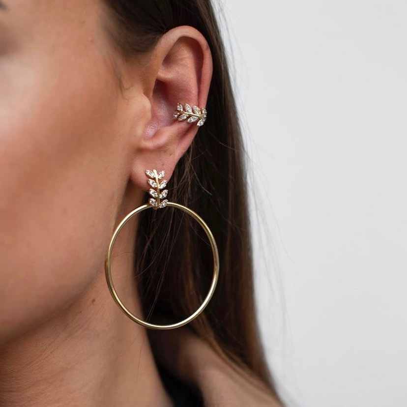 Daisy Hoops Golden