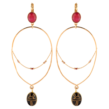 Onyx Sleeper Earrings