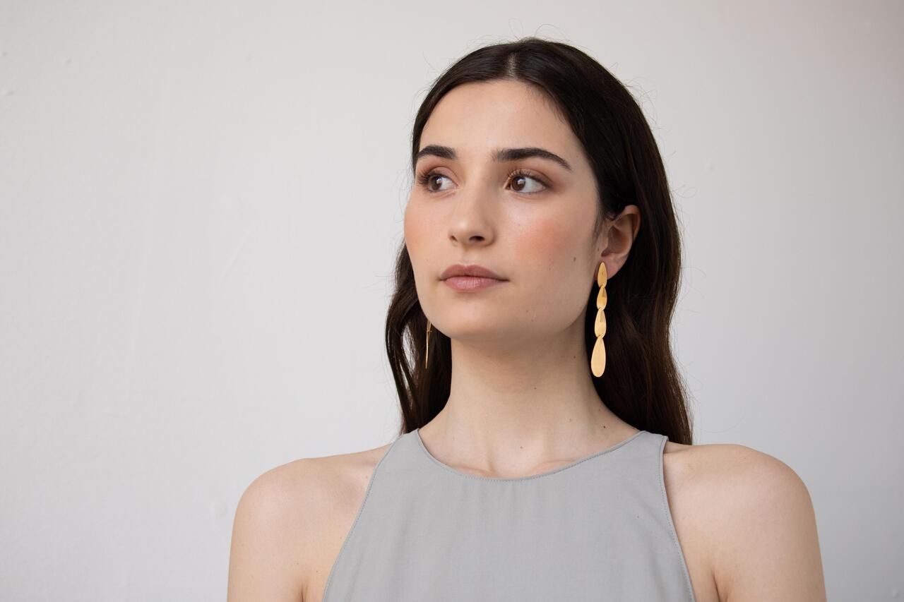 Earrings Euphorbia Golden