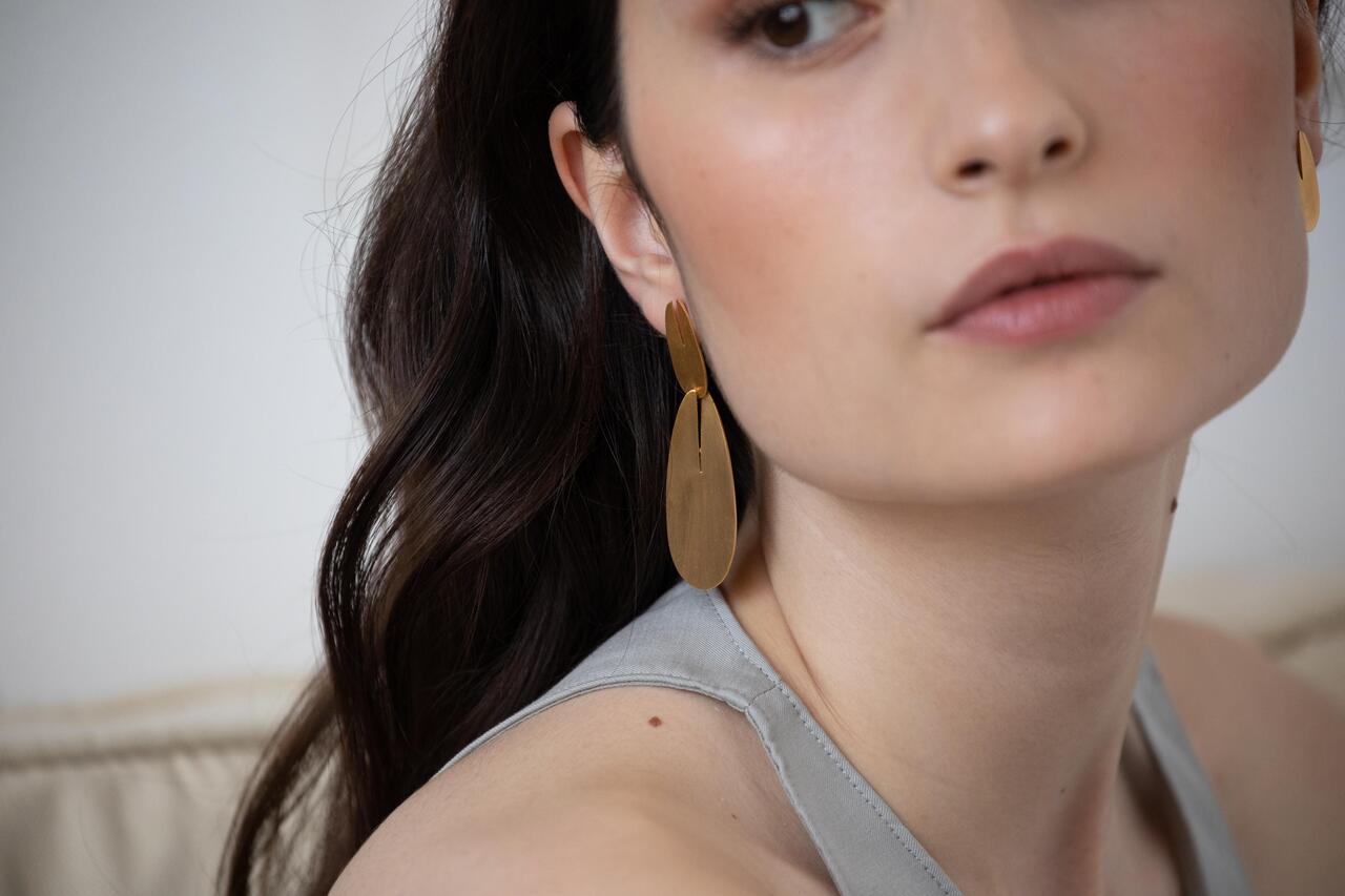 Earrings Euphorbia Golden