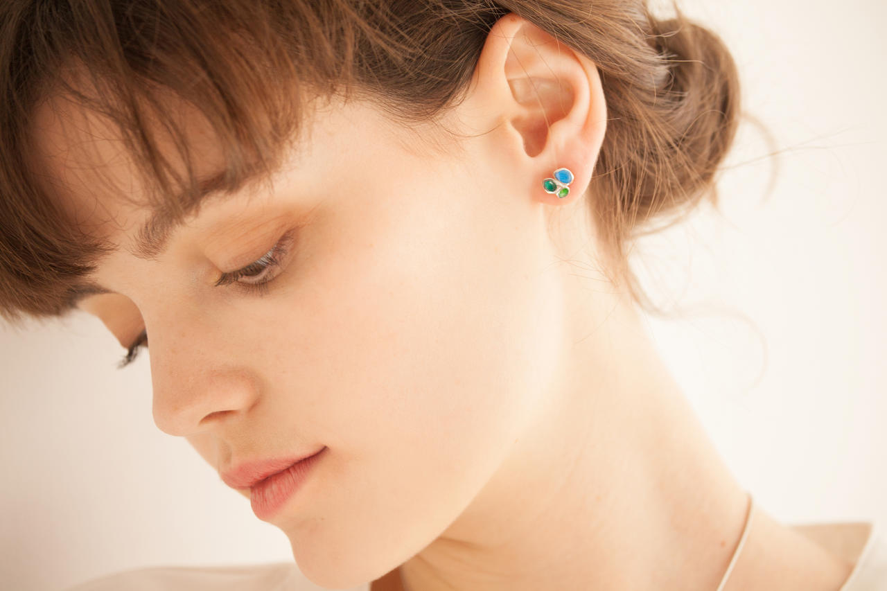 Earring Fruits Silver