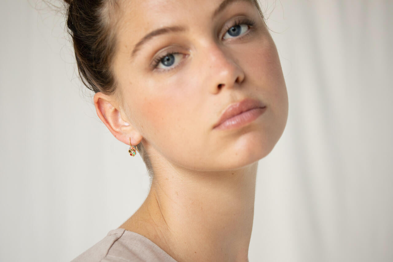 Earrings Candy Colours Golden