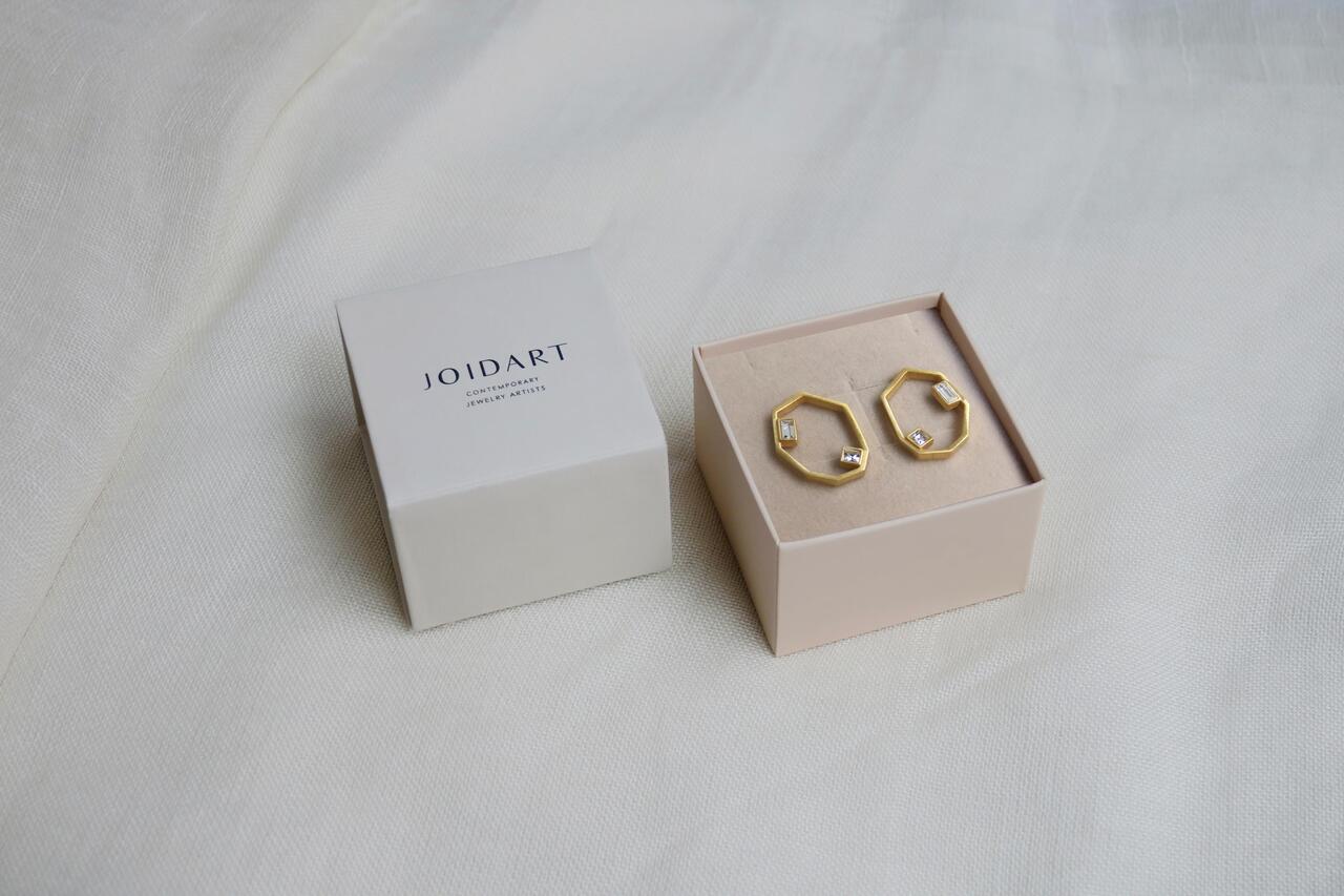 Earrings Geoda Golden