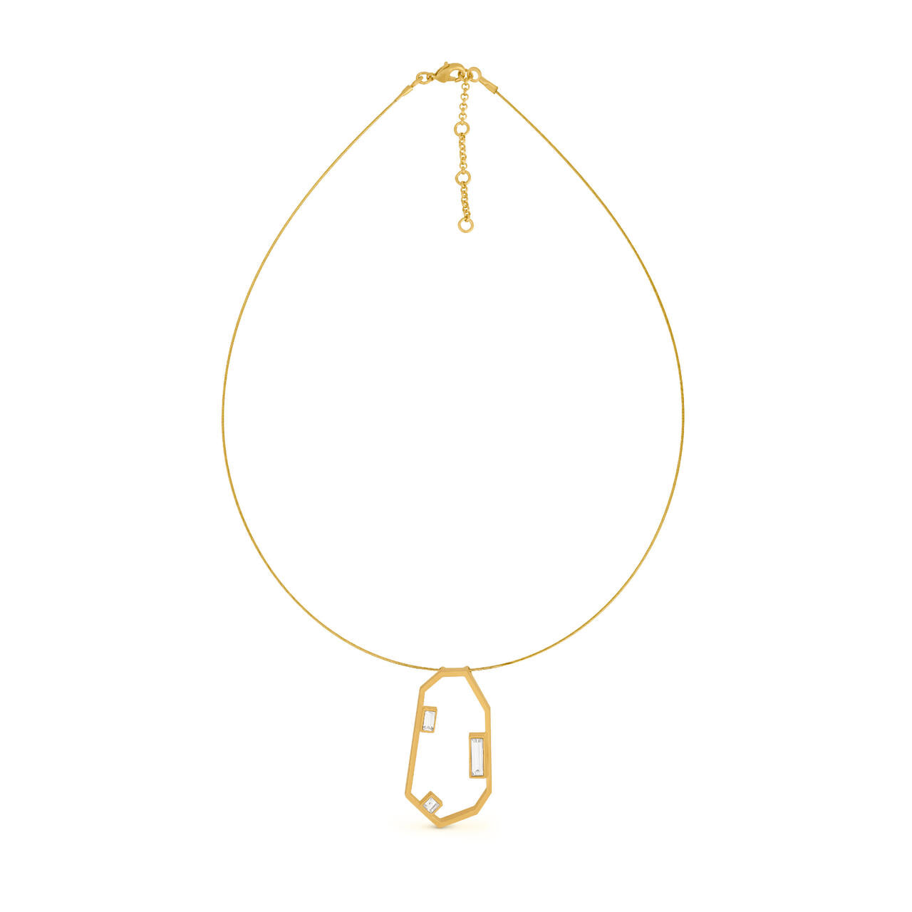 Necklace Geoda Golden