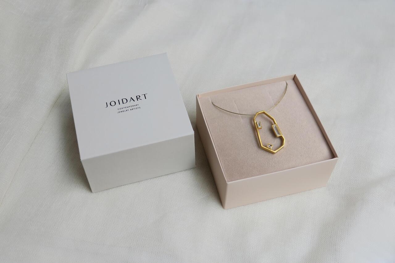 Necklace Geoda Golden