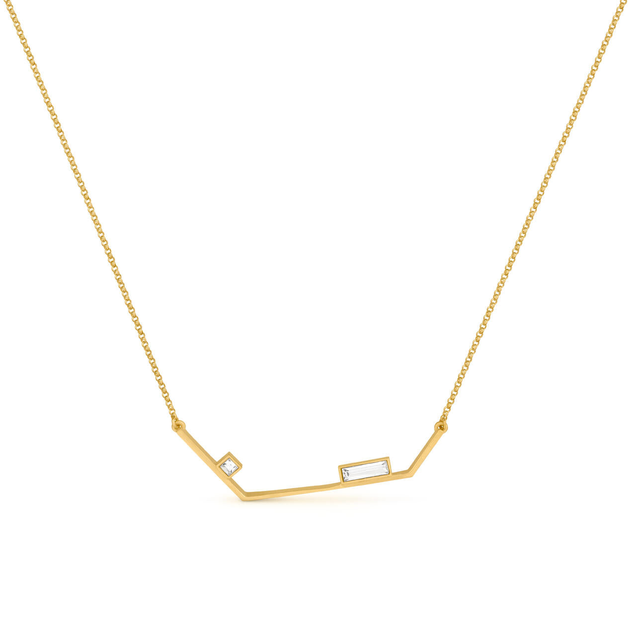 Necklace Geoda Golden