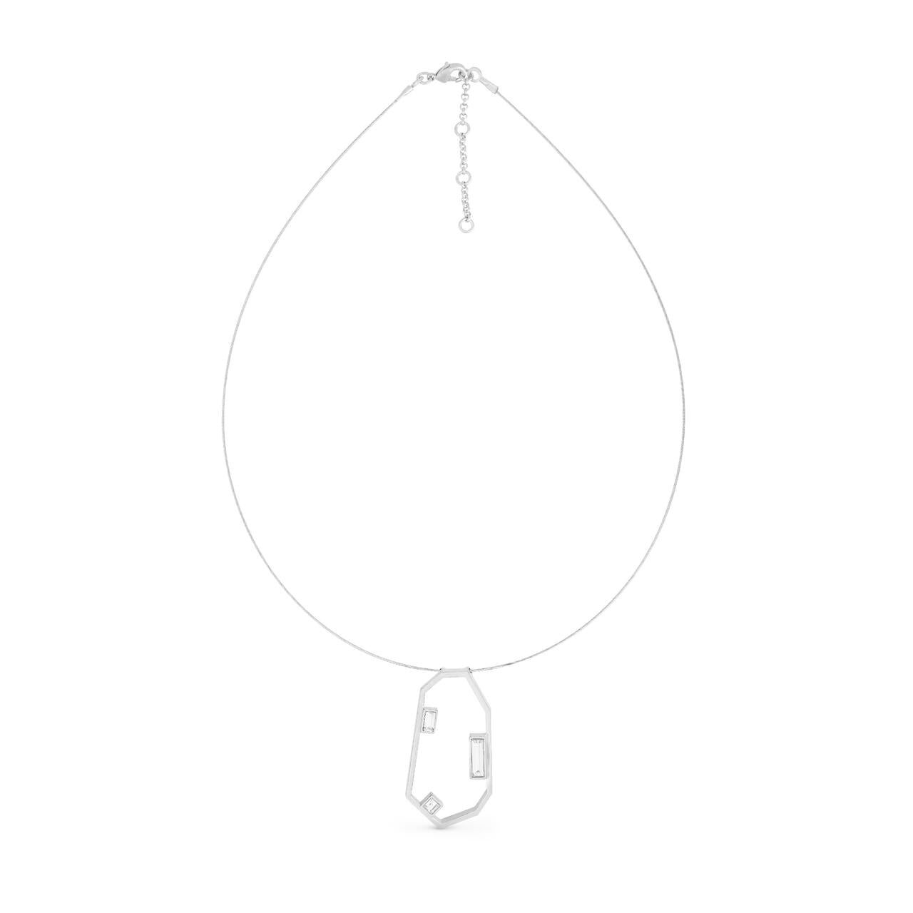 Necklace Geoda Silver