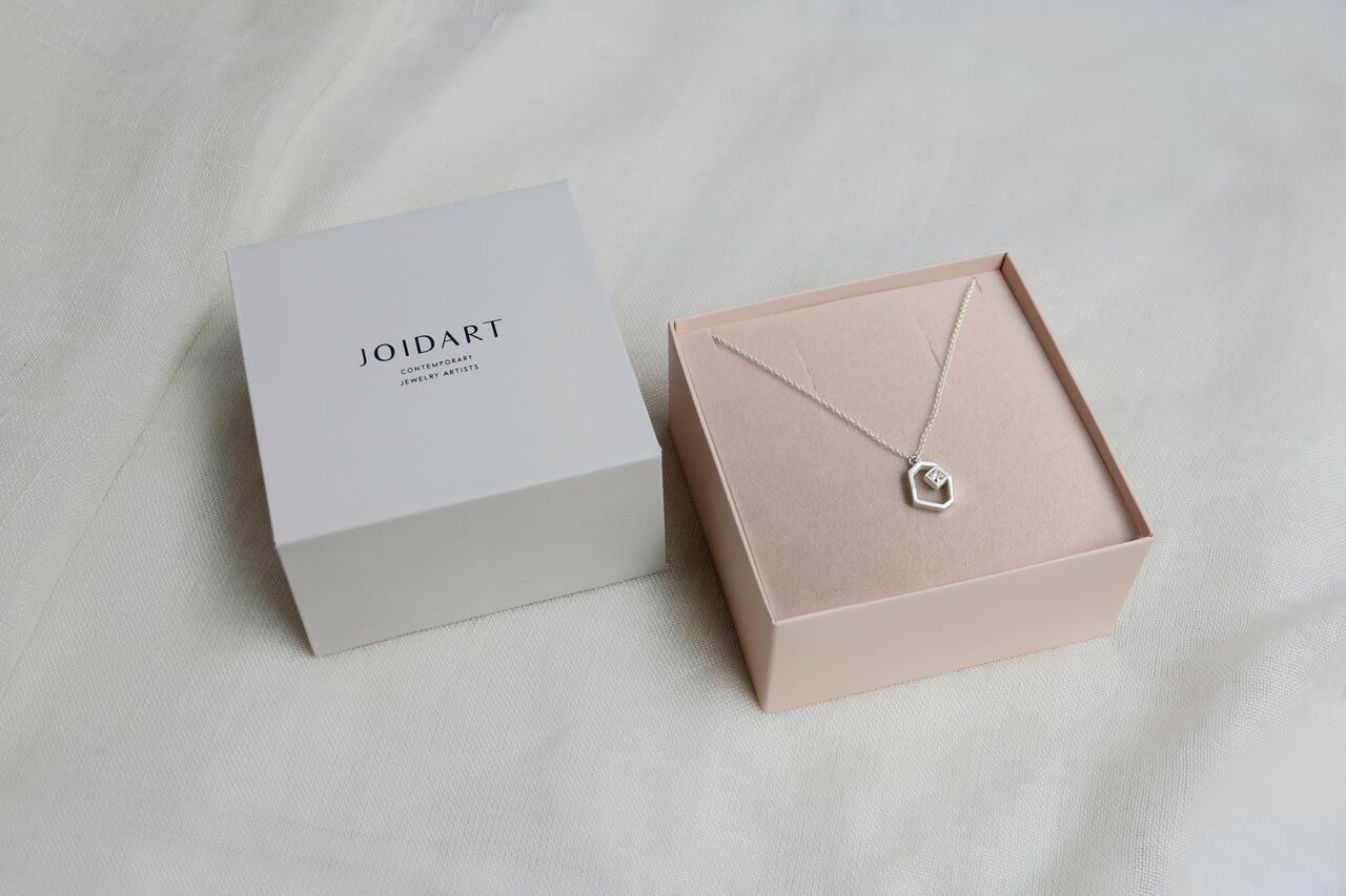 Necklace Geoda Silver