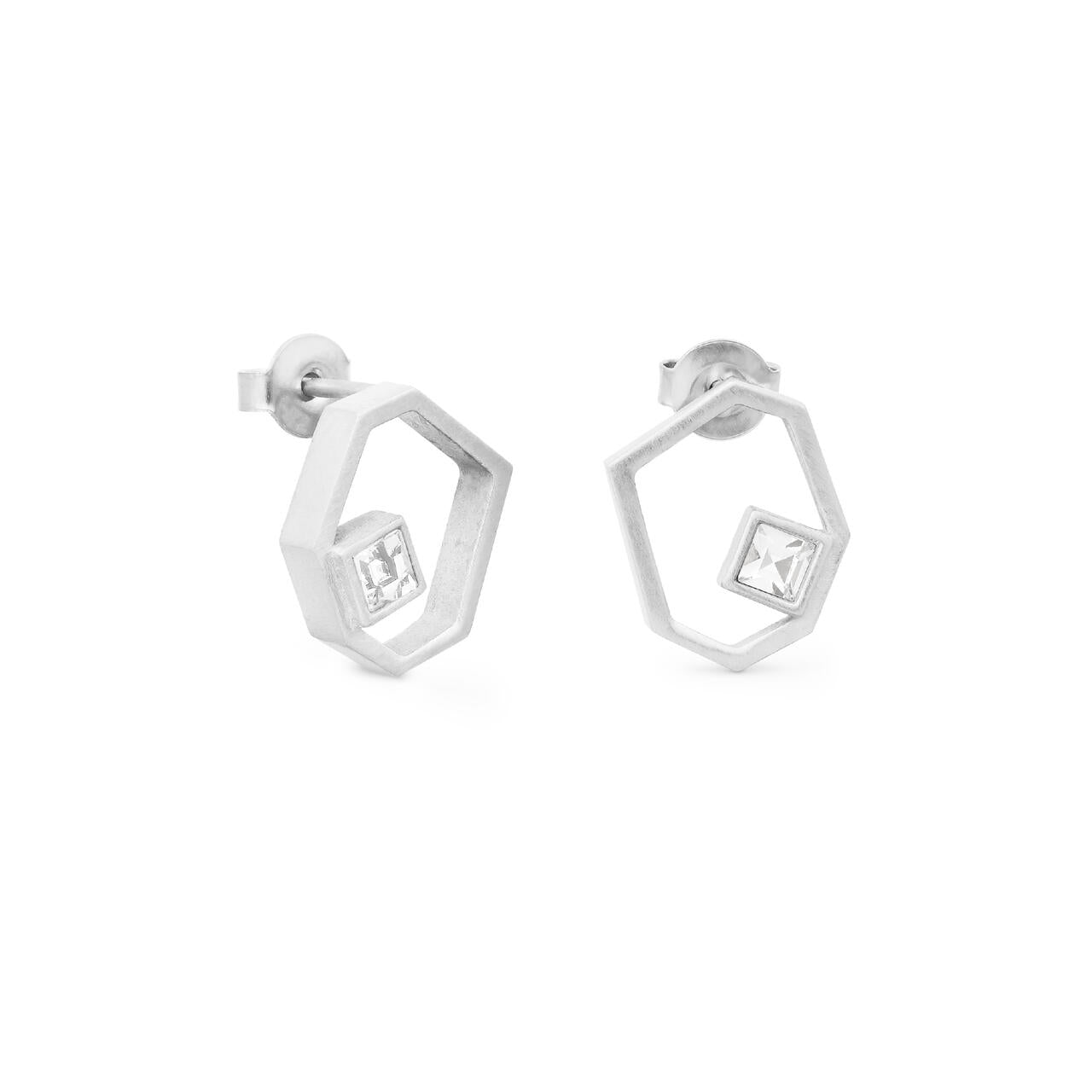 Earrings Geoda Silver