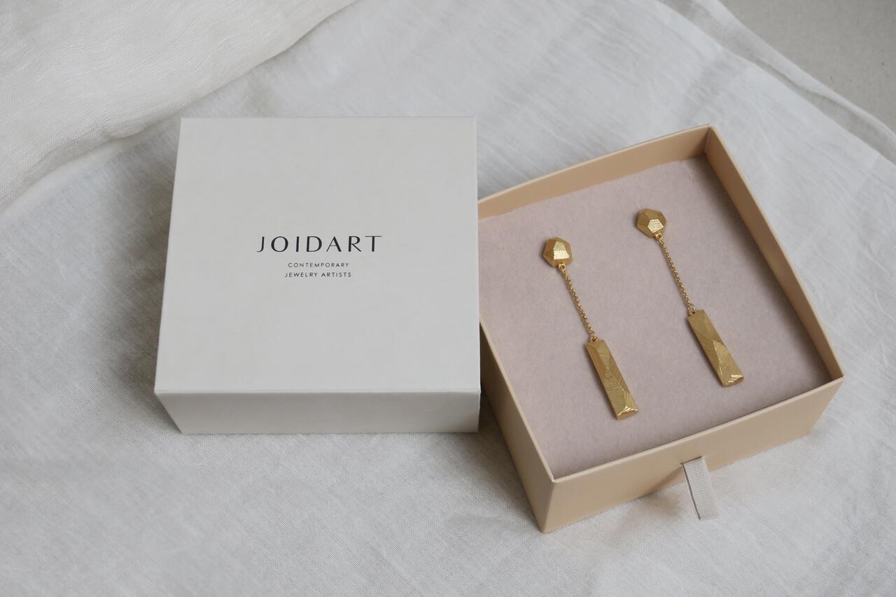 Earrings Facet Golden