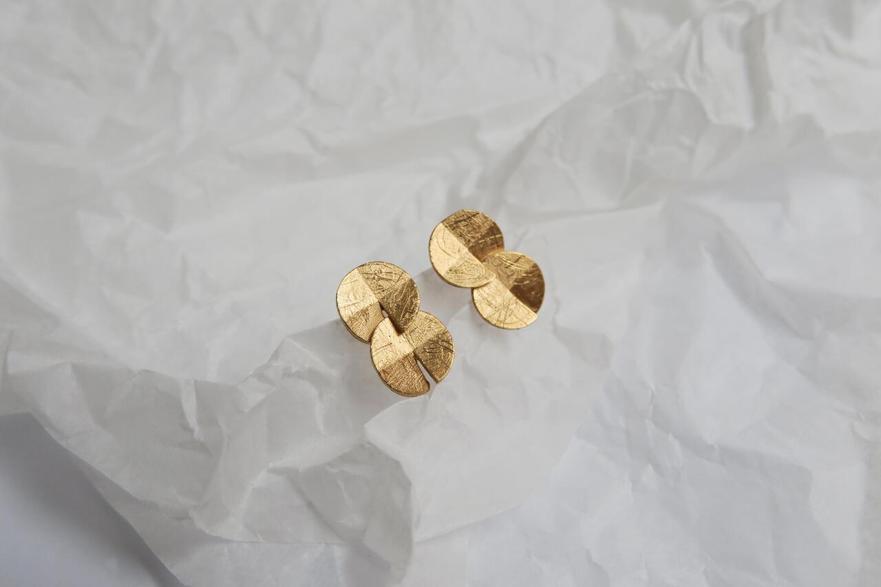 Earrings Umbrella Golden