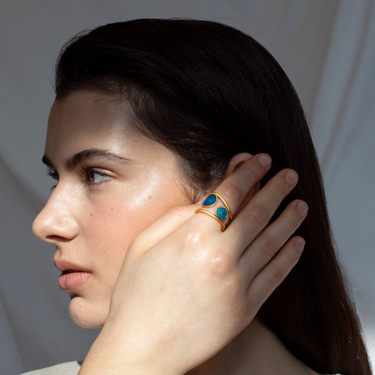 Ring Cibes Gaudì Jewelry Golden Medium