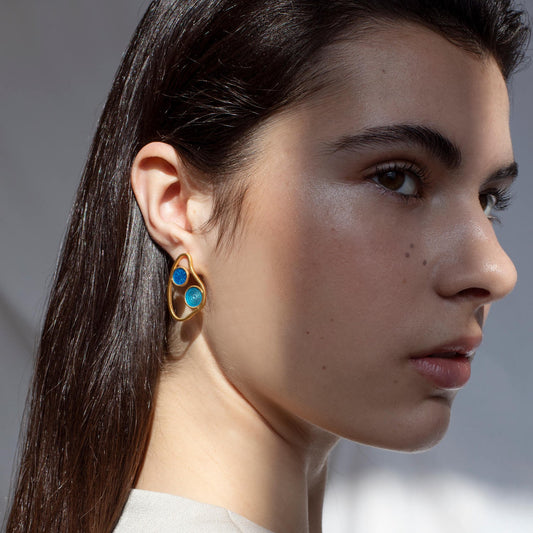 Earrings Cibes Gaudì Jewelry Golden Medium