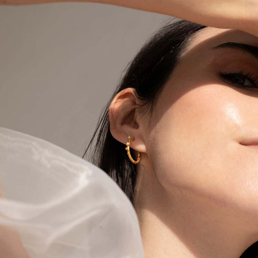 Hoop Earrings Guspira Golden