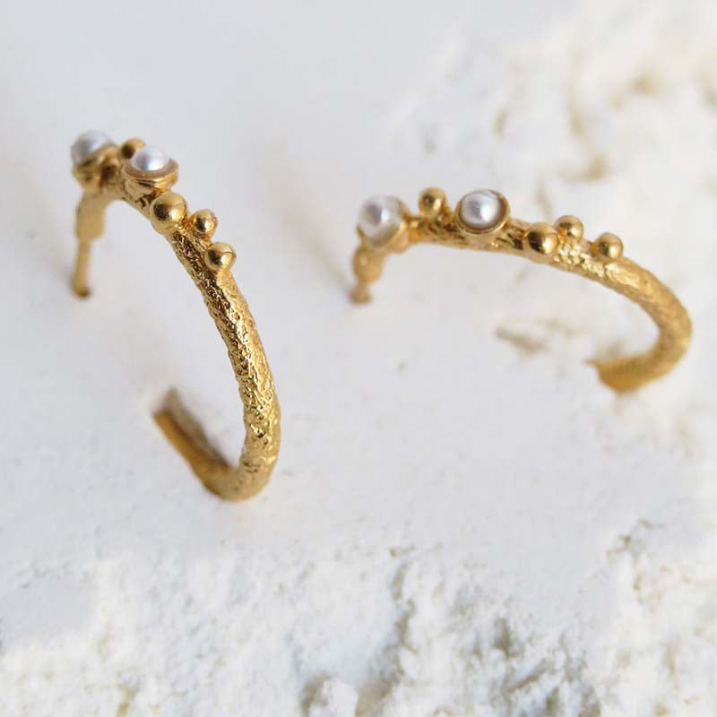 Hoop Earrings Guspira Golden