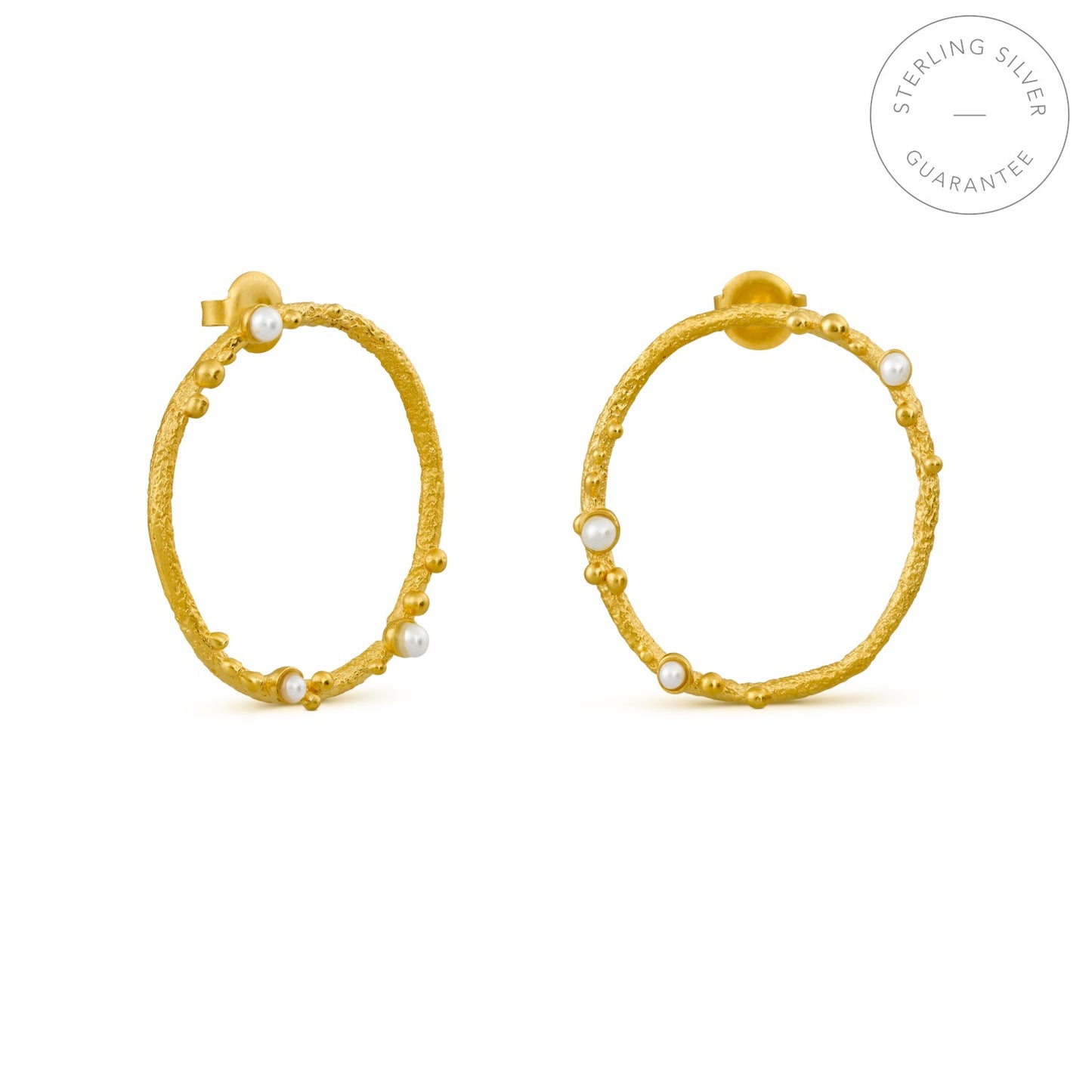 GOLDEN CIRCULAR EARRINGS GUSPIRA