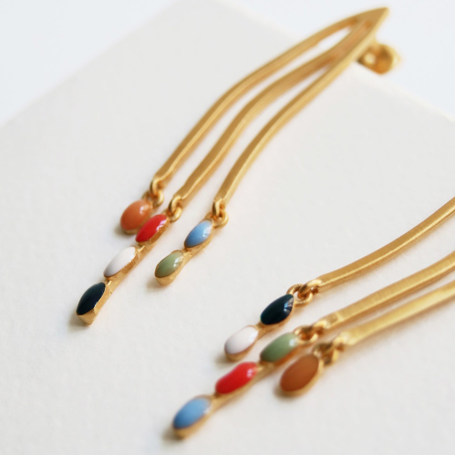 Earrings Deliri Golden Long