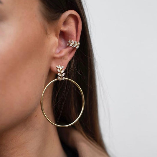 Daisy Hoops Golden