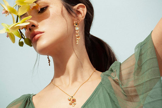 Earrings Favorita Colors Golden