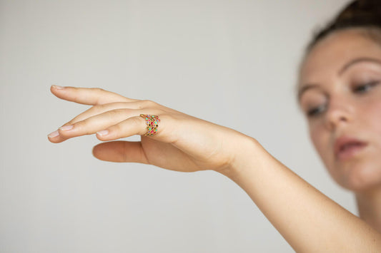 Candy Colours Ring Golden