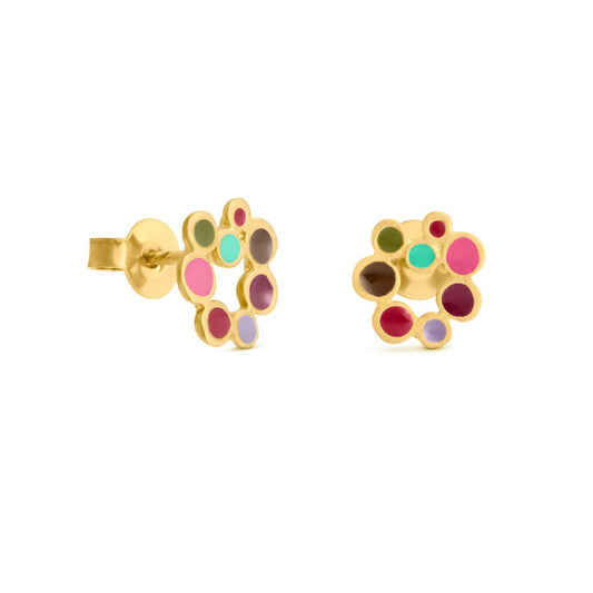 Earrings Candy Colours Golden
