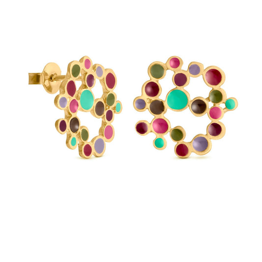 Earrings Candy Colours Golden