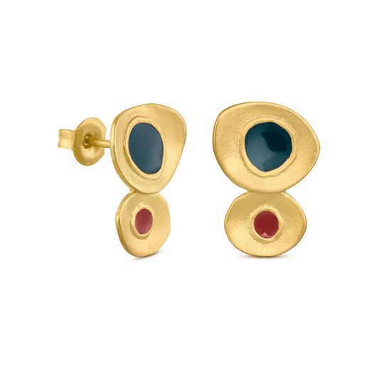 Earrings Favorita Colors Small Golden