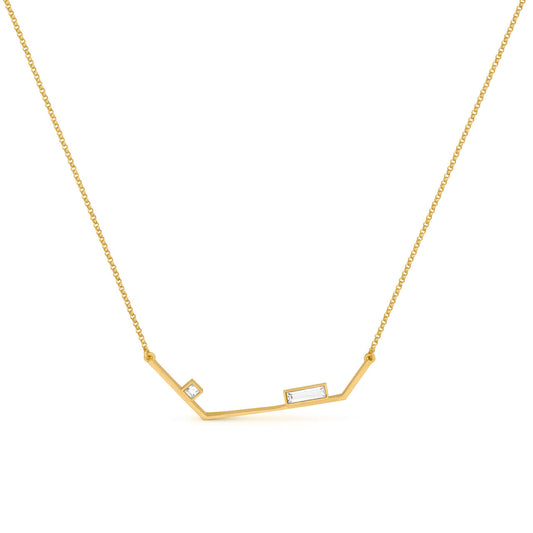 Necklace Geoda Golden
