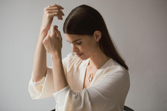 Necklace Geoda Silver