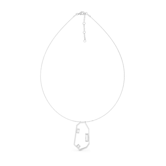 Necklace Geoda Silver