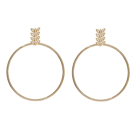 Daisy Hoops Golden