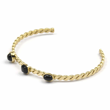 Bracelet Twisted Onyx
